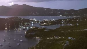 Nelsons dockyard från Shirley Hights